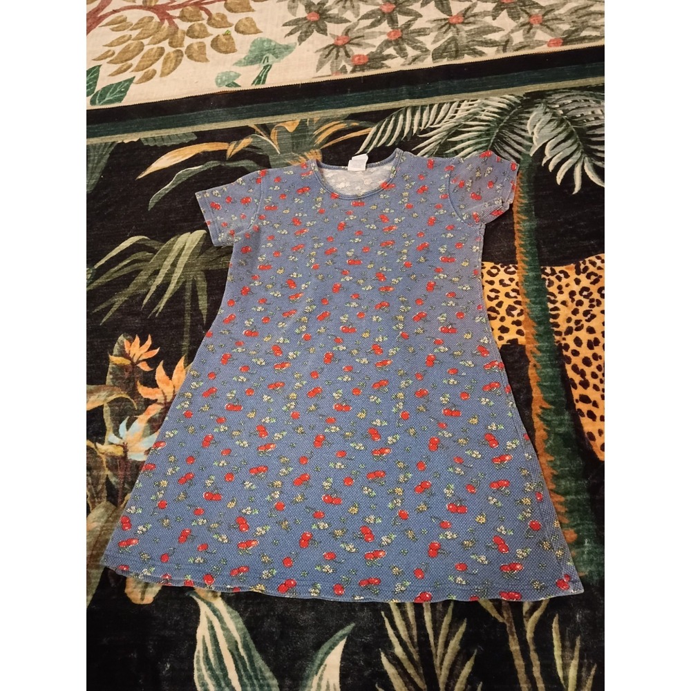 Vintage 90s Y2K Old Navy Cherry Dress Girls Size 8/9